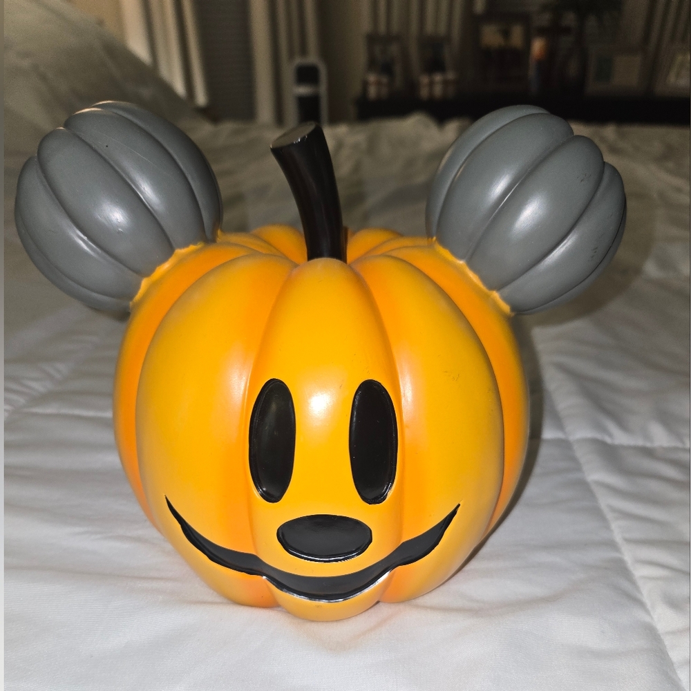 Disney Mickey Mouse Pumpkin Decor - Yellow and Gray